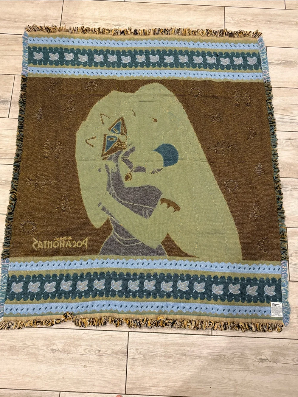 Disney’s Pocahontas vintage blanket